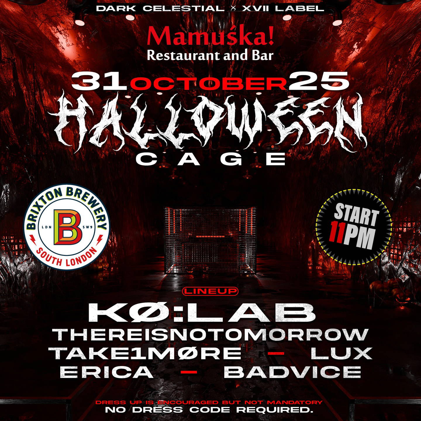 XVII x Dark Celestial – HALLOWEEN CAGE KO LAB at TBA